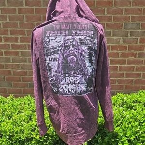 Zenana Rob Zombie Zip Up Hoodie Size S